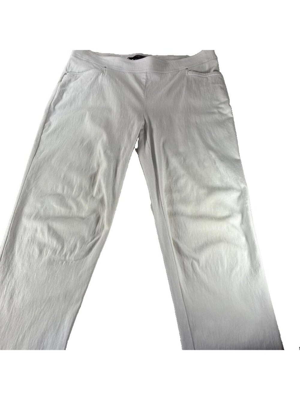 89th & Madison Women’s Size XL White Comfort Waist Crop Pants Stretch Capris